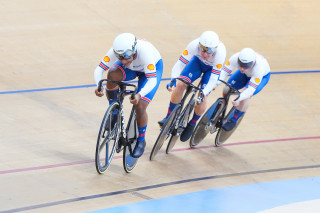 Mixed team sprint win silver medal at the 2024 UCI para-cycling track world championships