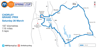 2016 Chorley Grand Prix course map