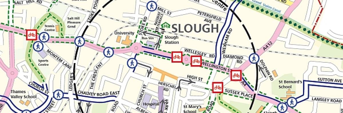 Slough Bus Routes Map