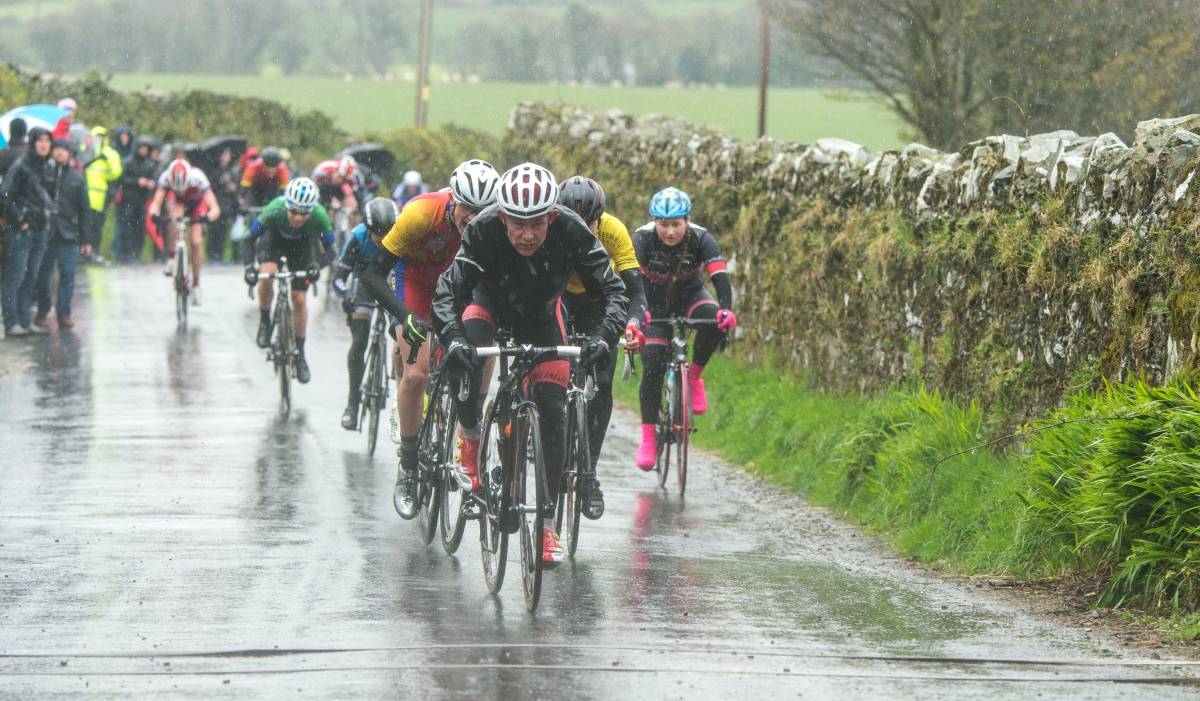 Wind and rain greet riders at Isle of Man Youth Tour