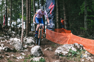 Joe Blackmore in the men's under 23 XCO MTB European Championships 2024