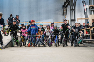 BMX freestyle kids on their bikes ready to go