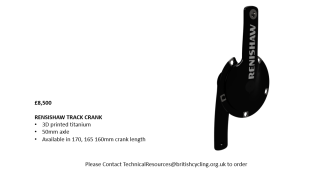 Renishaw Track Crank advert 2023