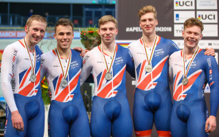 Men's team sprint win silver at the 2018 track cycling world championships