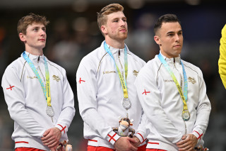 Men's team sprint win silver at the 2022 Commonwealth Games