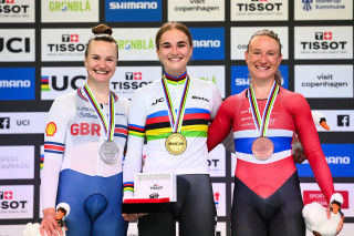 Jess Roberts wins silver in the omnium at the 2024 UCI Tissot Track World Championships