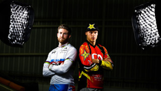 Liam Phillips (left) with Maris Strombergs