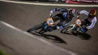 Bethany Shriever racing at the Rock Hill UCI BMX Supercross World Cup