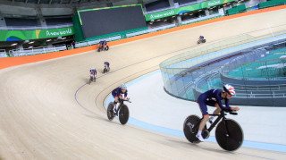 ParalympicsGB's Crystal Lane and Megan Giglia train ahead of the 2016 Rio Paralympic Games