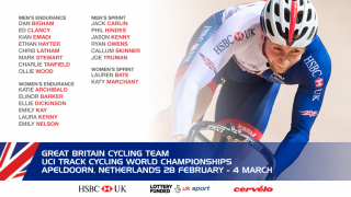 Great Britain Cycling Team for the UCI Track Cycling World Championships in Apeldoorn, Netherlands