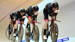 Team HUUB Wattbike at the TISSOT UCI Track Cycling World Cup in Milton, Canada.