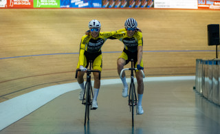 2019 Youth and Junior National Track Championships - Madison Winners - Male Junior - Lewis Askey (Backstedt Cycling) and Alfred George (Discovery Junior CC)