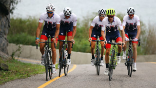 Team GB men&#039;s road cyclists train in Rio ahead of Olympic road race